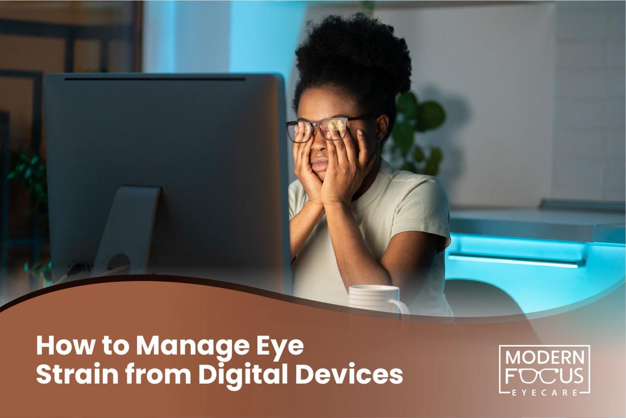 How to Manage Eye Strain from Digital Devices | Modern Focus