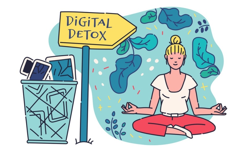 Detox wellbeing infographics